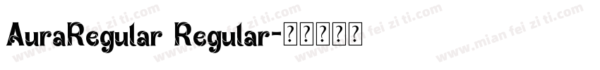 AuraRegular Regular字体转换